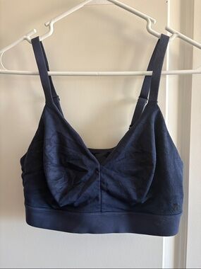 Tommy John Navy Wireless Longline Bralette
